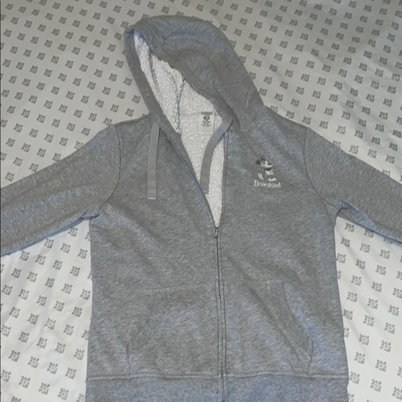 Disney Gray Mickey Mouse Hoodie Sweatshirt - Picture 1 of 13